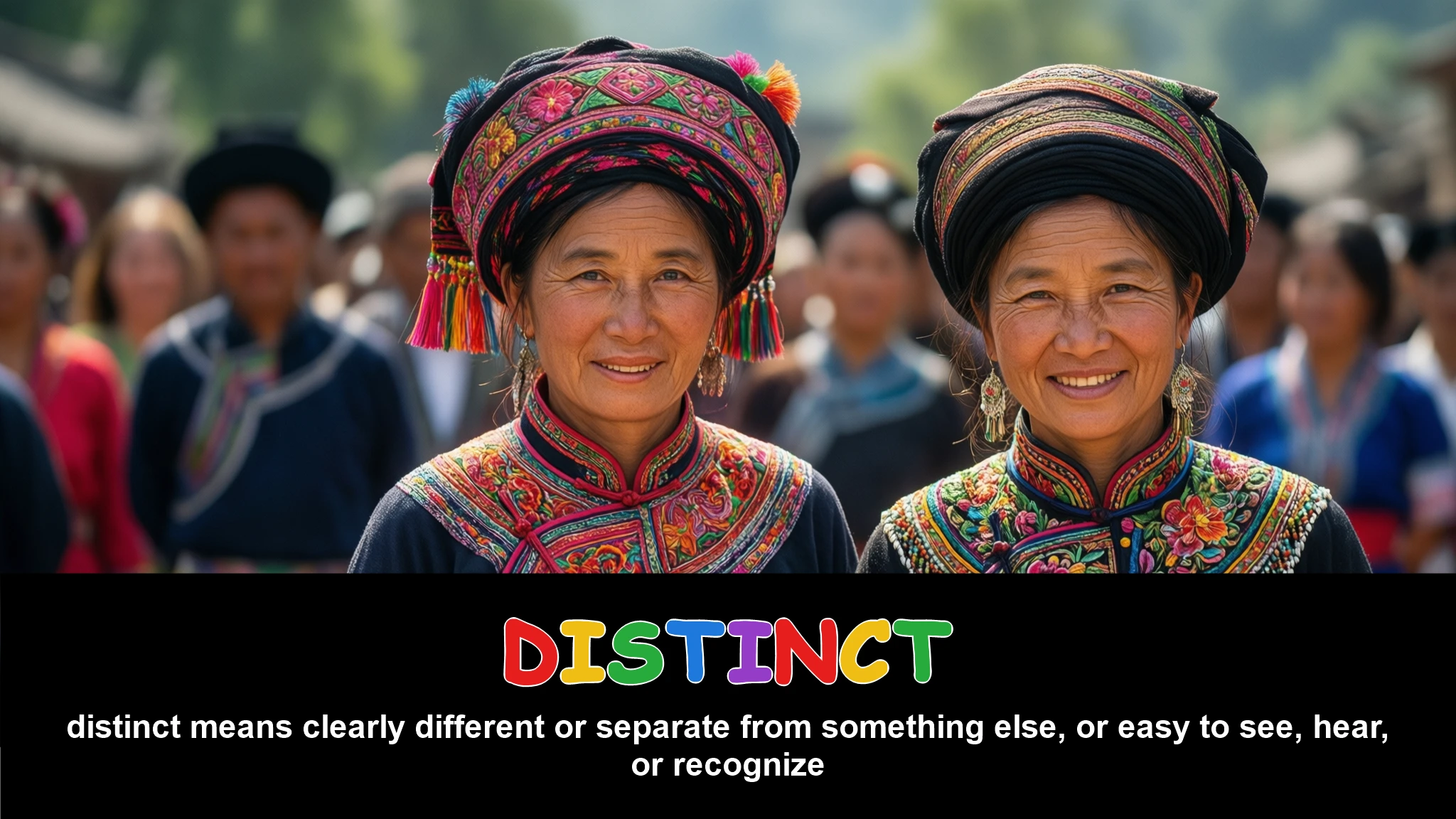 English Illustration for distinct